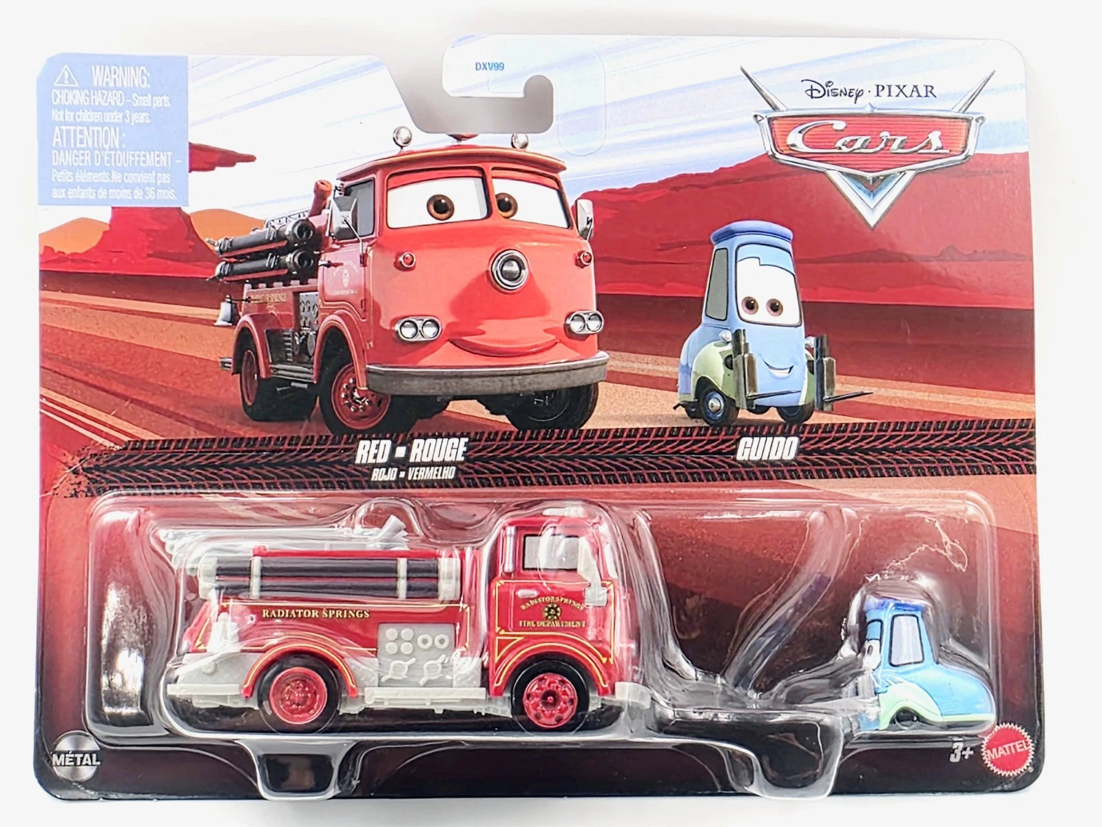 Disney Pixar Cars Αυτοκινητάκια Σετ 2 Red & Guido (JKW74) - Fun Planet