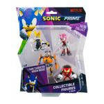 Sonic Prime 5 Pack S1 Collectible Figure 6.5cm Tails - Renegade Knucks - Eggforcer - Amy Rose - Including 1 Rare Hidden (SON2040) - Fun Planet