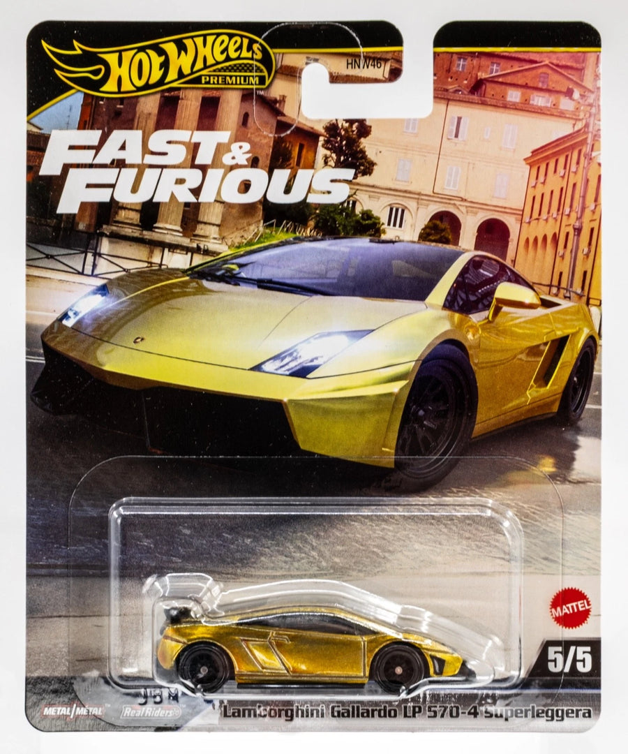 Hot Wheels Premium Αυτοκινητάκια Fast & Furious Lamborghini Gallardo LP 570-4 Superleggera (JBM01) - Fun Planet