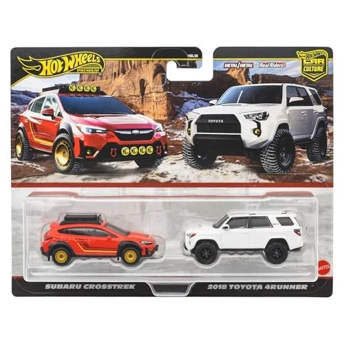Hot Wheels Premium Car Culture Σετ 2 Αυτοκινητάκια Subaru Crosstrek & 2018 Toyota 4Runner (JBK98) - Fun Planet