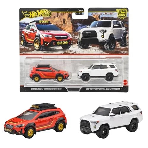 Hot Wheels Premium Car Culture Σετ 2 Αυτοκινητάκια Subaru Crosstrek & 2018 Toyota 4Runner (JBK98) - Fun Planet