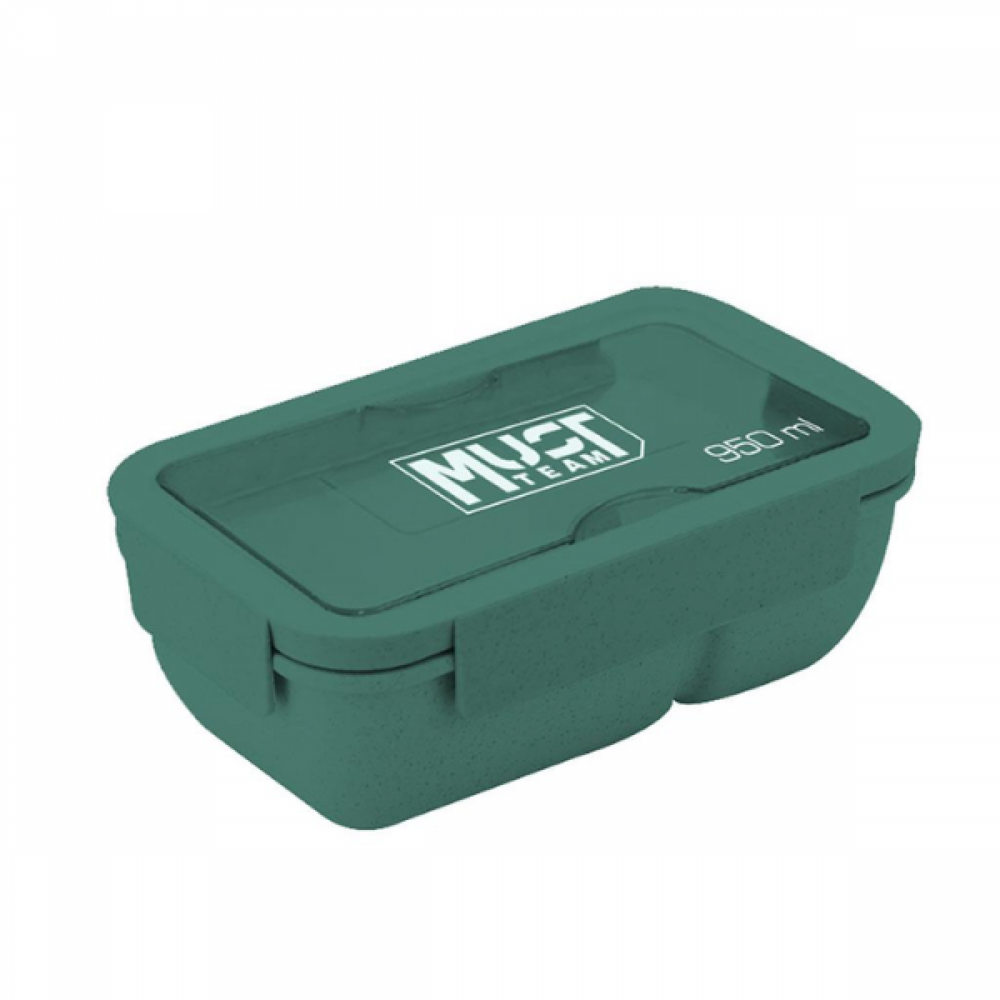 Φαγητοδοχείο Must Team 950ml 2 Χώροι Κουτάλι και Πιρούνι Πράσινο (585182)