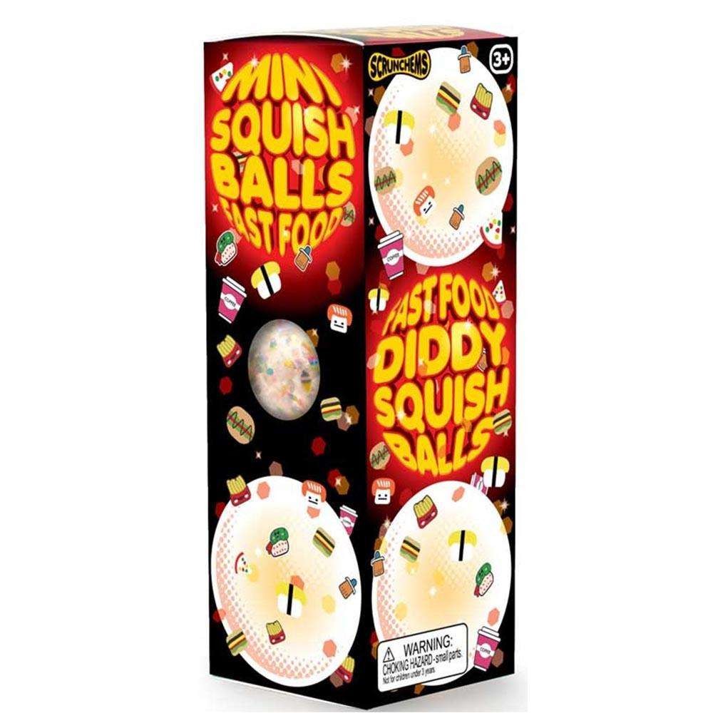 Scrunchems Fast Food Diddy Squish Balls 3 Pack (38741)