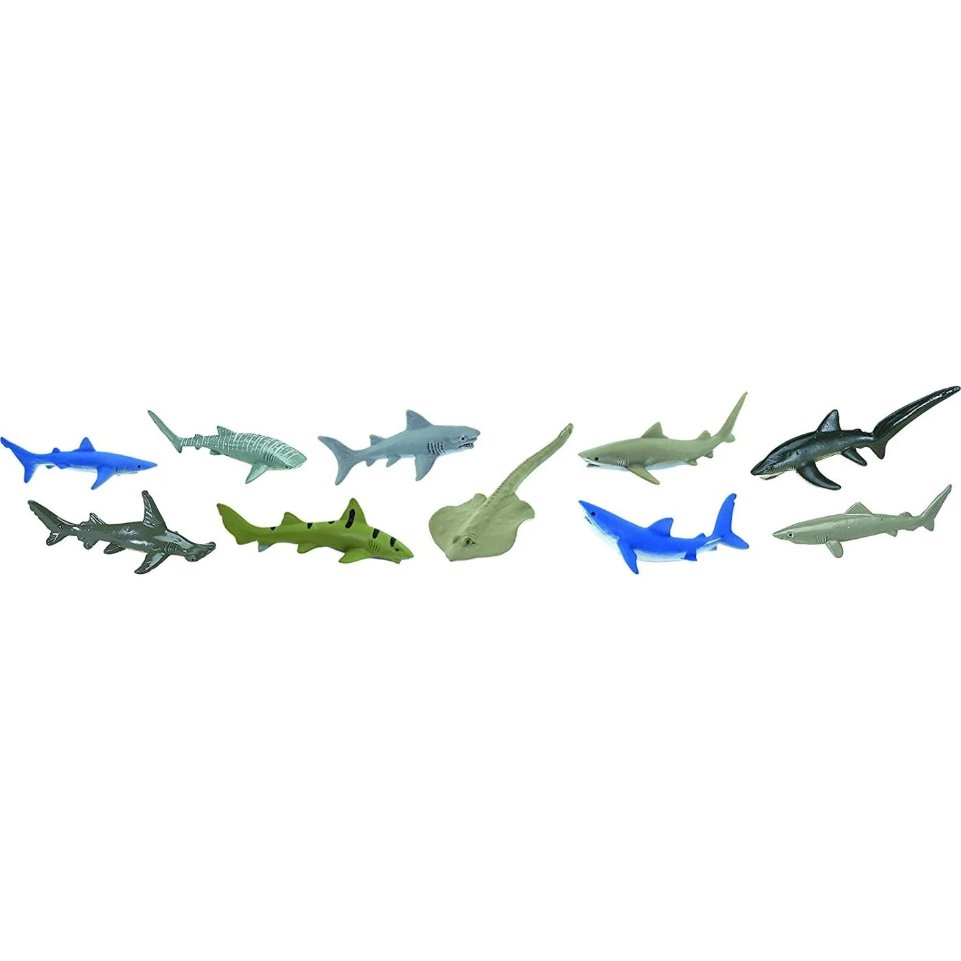 Toob Μινιατούρες Safari Sharks - Καρχαρίες 10 τεμάχια (SAFA697104) - Fun Planet