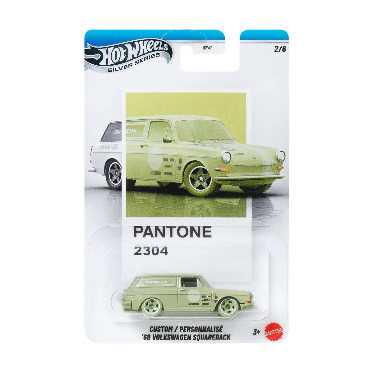 Hot Wheels Αυτοκινητάκια Silver Series Custom '69 Volkswagen Squareback Pantone 2304 (JKY47)