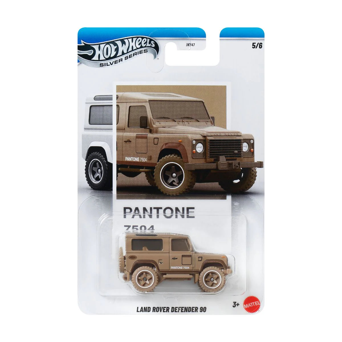 Hot Wheels Αυτοκινητάκια Silver Series Land Rover Defender 90 Pantone 7504 (JKY62)