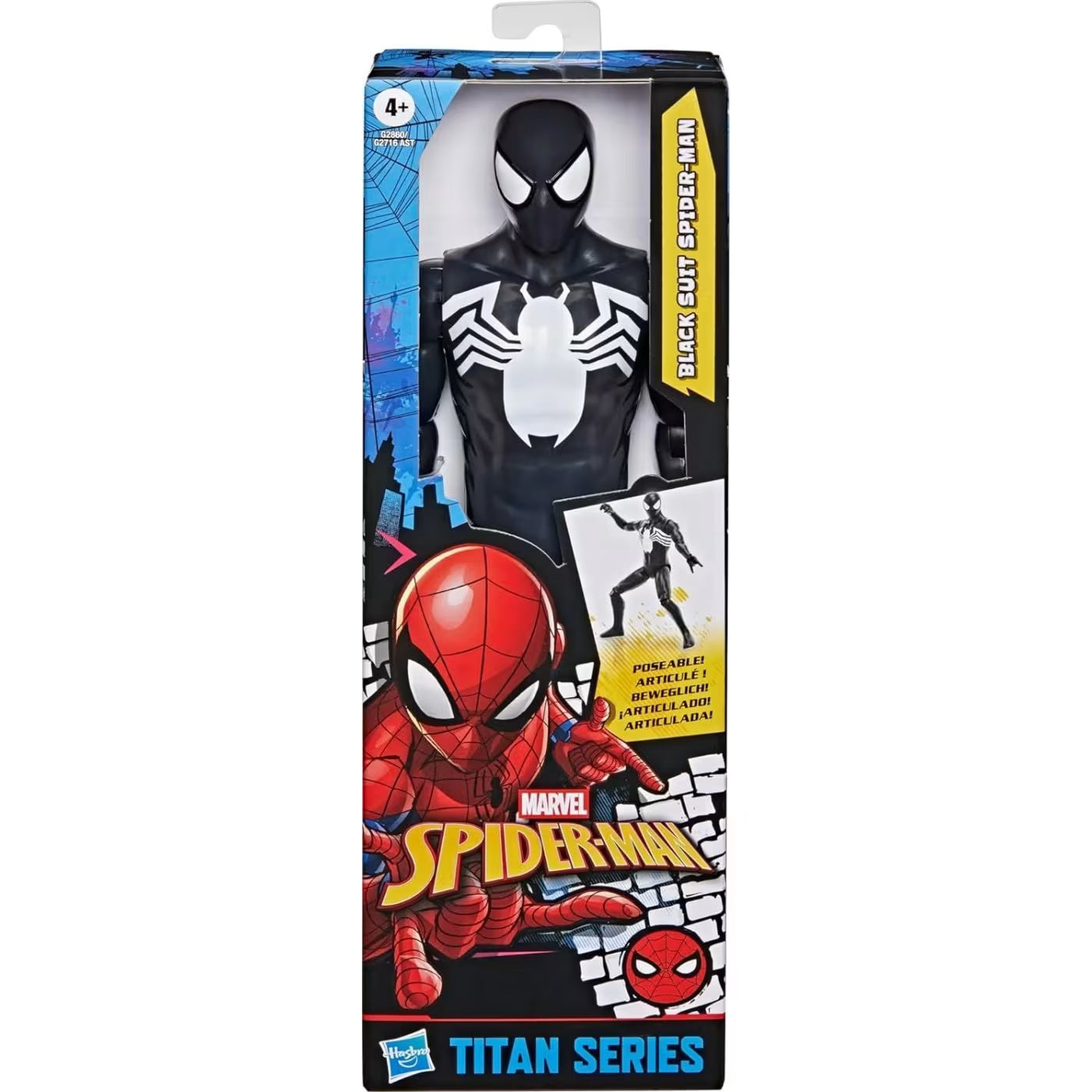 Marvel Spider-Man Titan Hero Series Black Suit Spider-Man Φιγούρα 30εκ (G2860) - Fun Planet