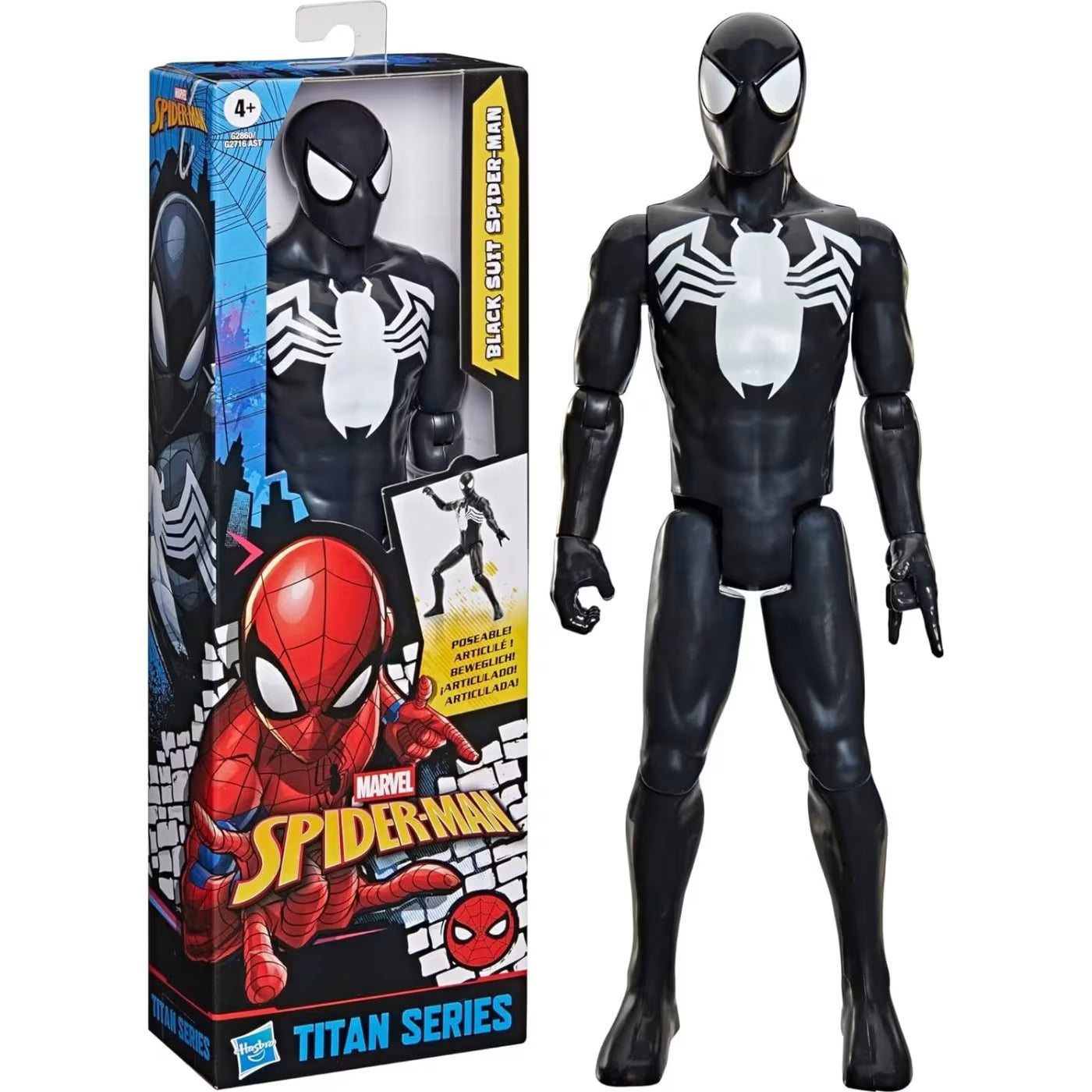 Marvel Spider-Man Titan Hero Series Black Suit Spider-Man Φιγούρα 30εκ (G2860) - Fun Planet