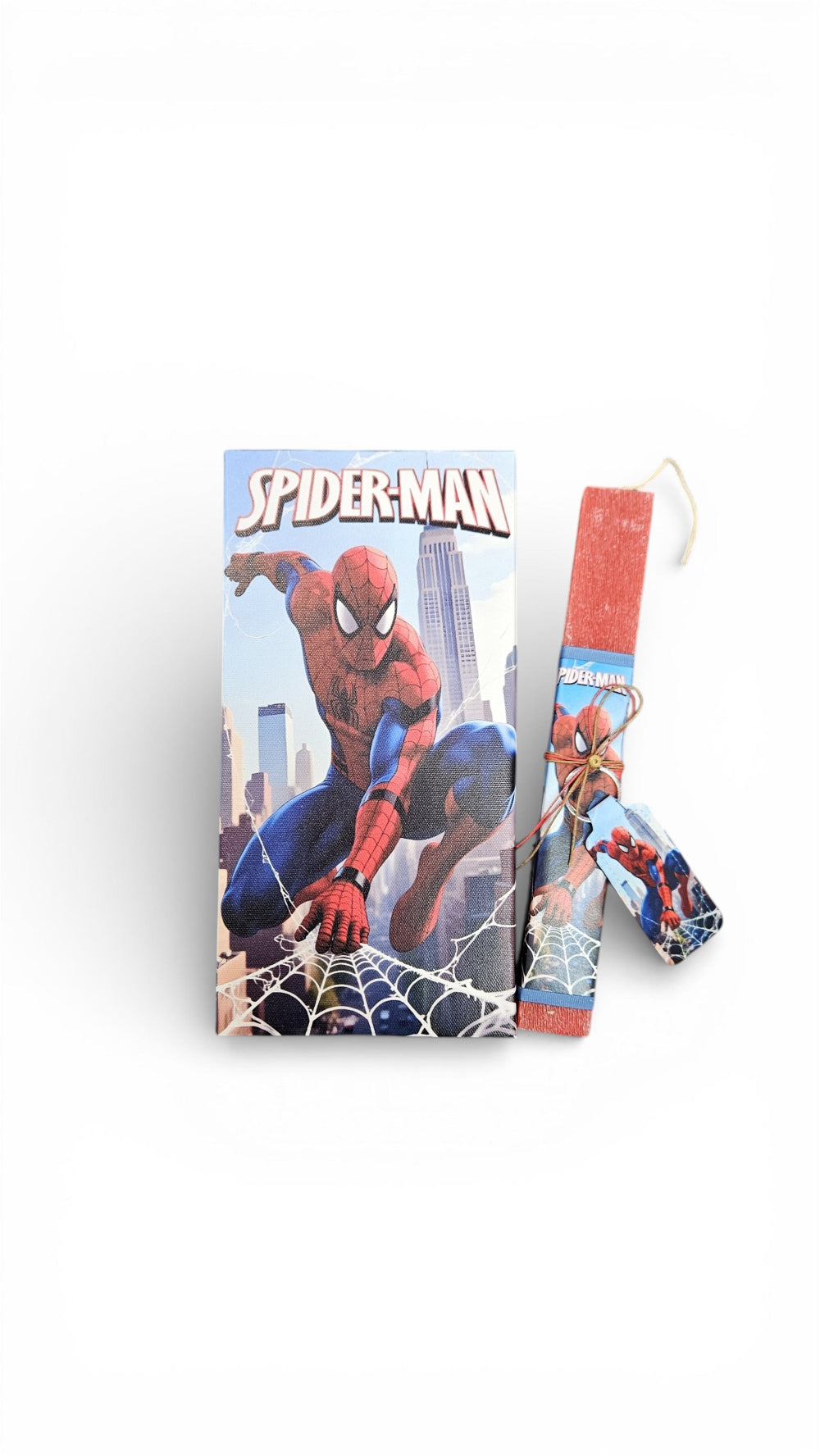 Λαμπάδα Αρωματική με Καμβά 30x15x2εκ Spider-Man και Κουτί Δώρου (K811) - Fun Planet