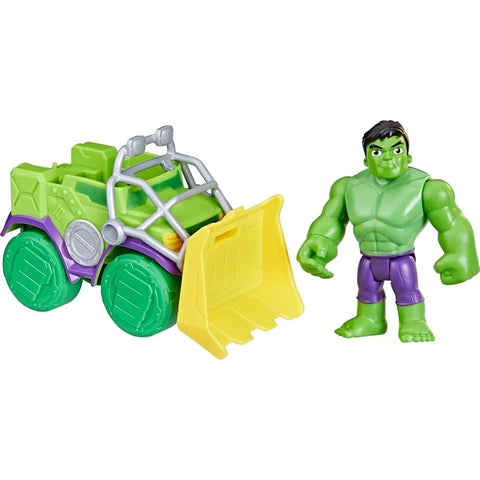Marvel Spidey and his Amazing Friends Vehicle Smash Truck and Hulk Figure (F7457) - Fun Planet