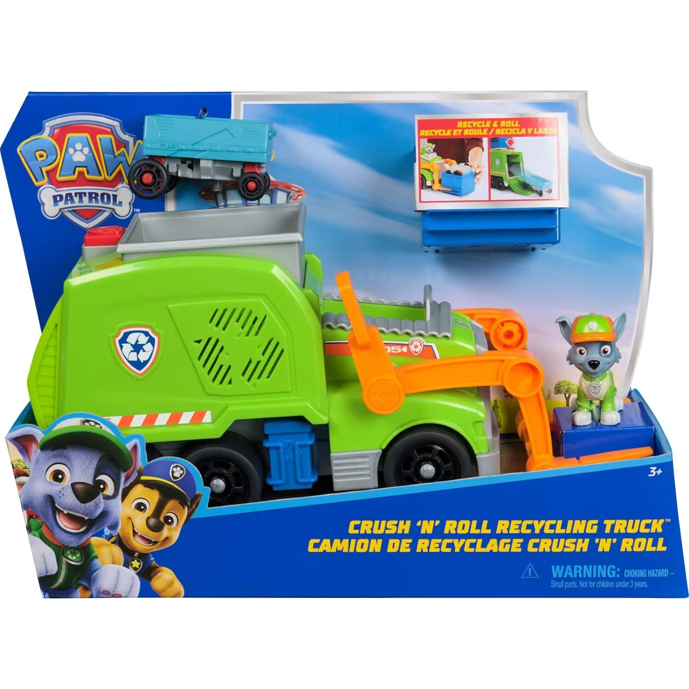 Paw Patrol Recycle Vehicle Deluxe Crush n' Roll Recycling Truck (6071248) - Fun Planet