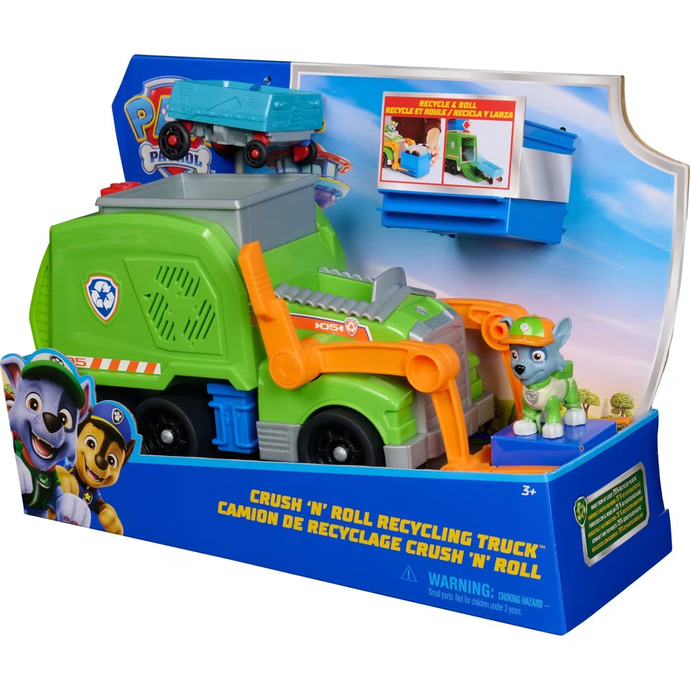 Paw Patrol Recycle Vehicle Deluxe Crush n' Roll Recycling Truck (6071248) - Fun Planet