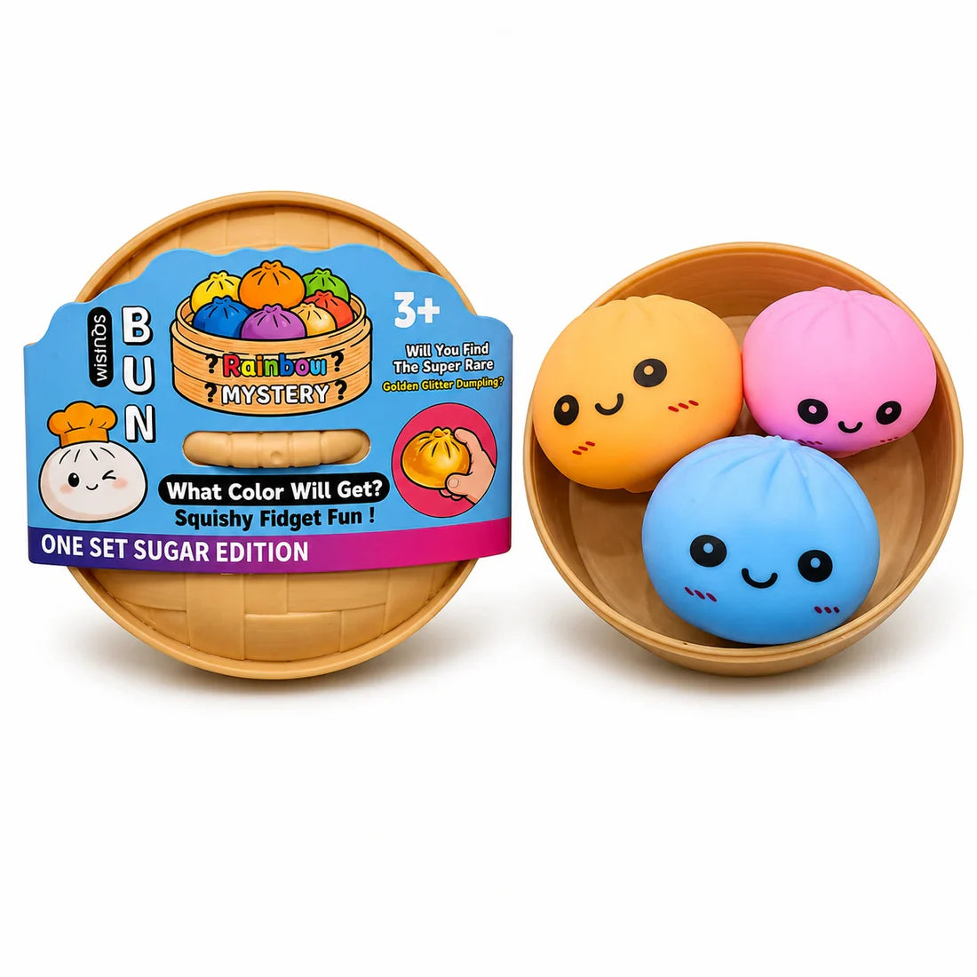 Squeezy Squishy Bun Dumpling Σετ 3 Pack Mini Dumplings (26998)