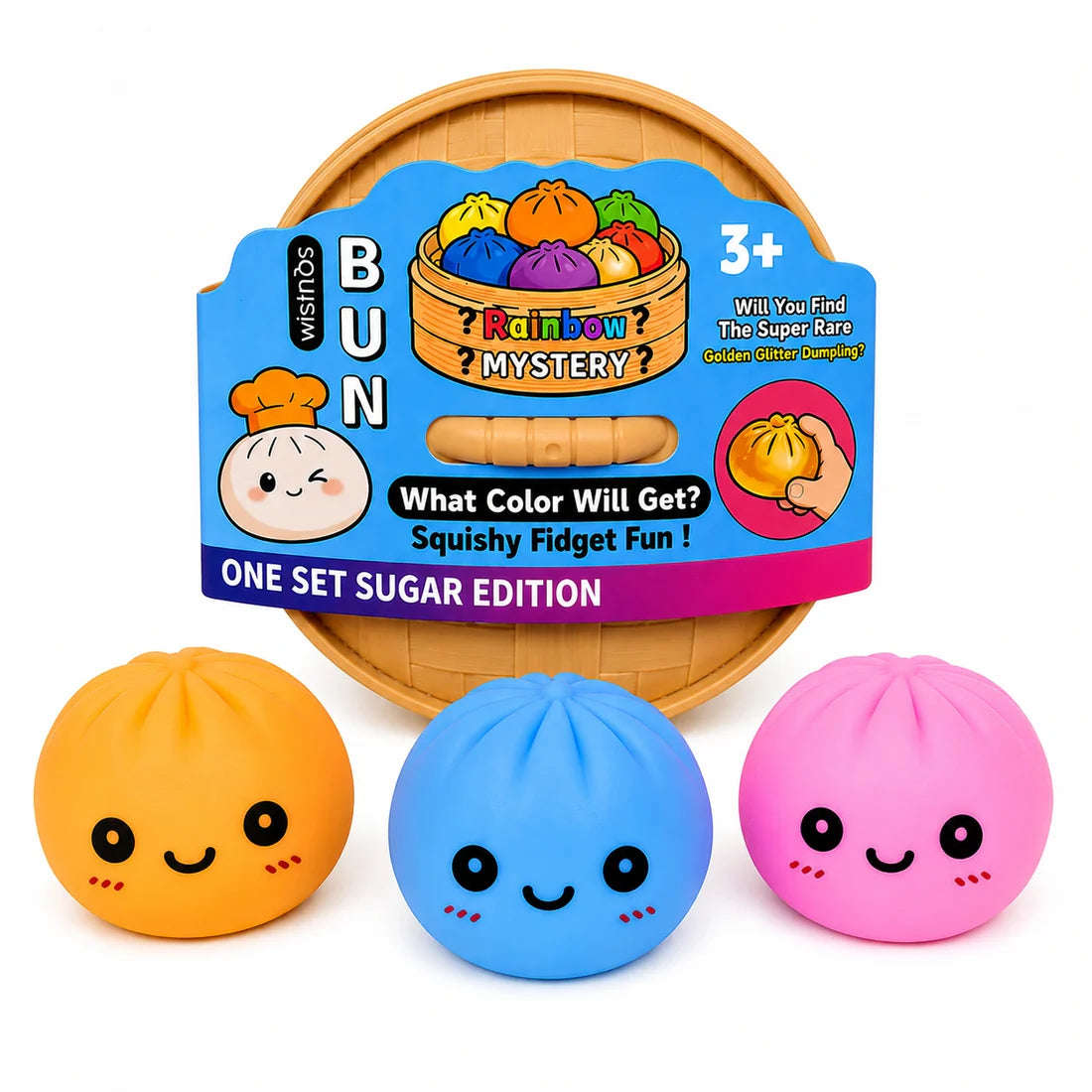 Squeezy Squishy Bun Dumpling Σετ 3 Pack Mini Dumplings (26998)