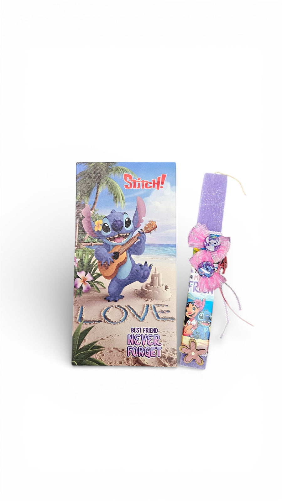 Λαμπάδα Αρωματική με Καμβά 30x15x2εκ Stitch και Κουτί Δώρου (K766) - Fun Planet