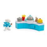 The Smurfs Στρουμφάκια Μίνι Σετ Παιχνιδιού με Φιγούρα και Αξεσουάρ - Chef Smurf's Kitchen (PUF18000) - Fun Planet