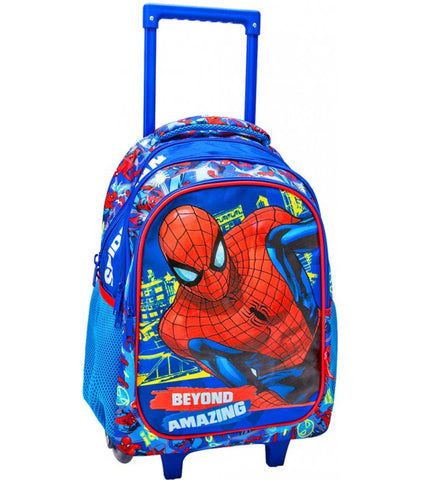 Σχολική Τσάντα Τρόλεϊ Δημοτικού 34x20x44εκ 3 Θήκες Spider-Man Beyond Amazing Must (508122) - Fun Planet
