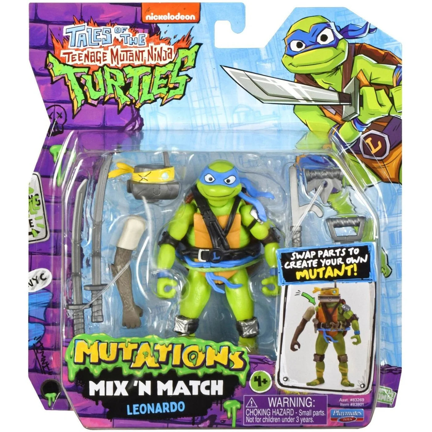 TMNT Mutations Βασική Φιγούρα Mix & Match Leonardo (T0201900) - Fun Planet