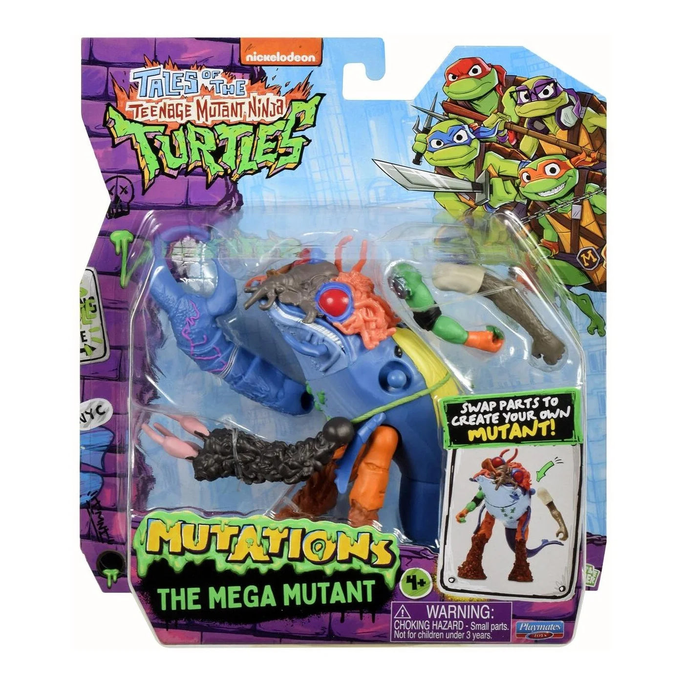 TMNT Mutations Βασική Φιγούρα Mix & Match The Mega Mutant (T0201900) - Fun Planet