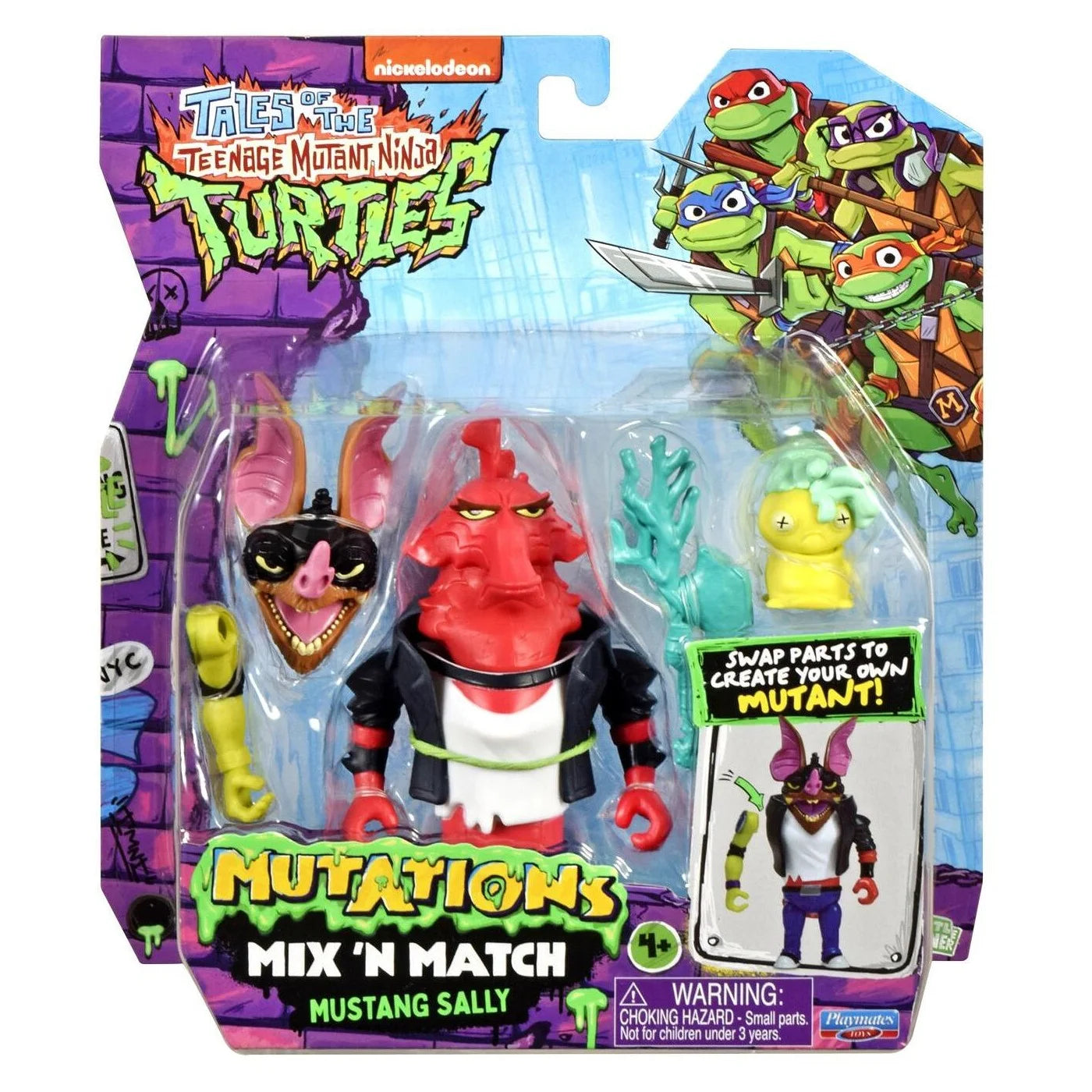TMNT Mutations Βασική Φιγούρα Mix & Match Mustang Sally (T0201900) - Fun Planet