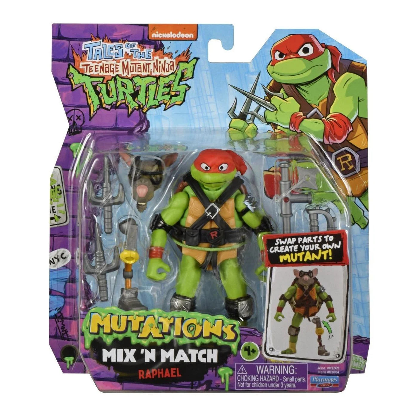 TMNT Mutations Βασική Φιγούρα Mix & Match Raphael (T0201900) - Fun Planet