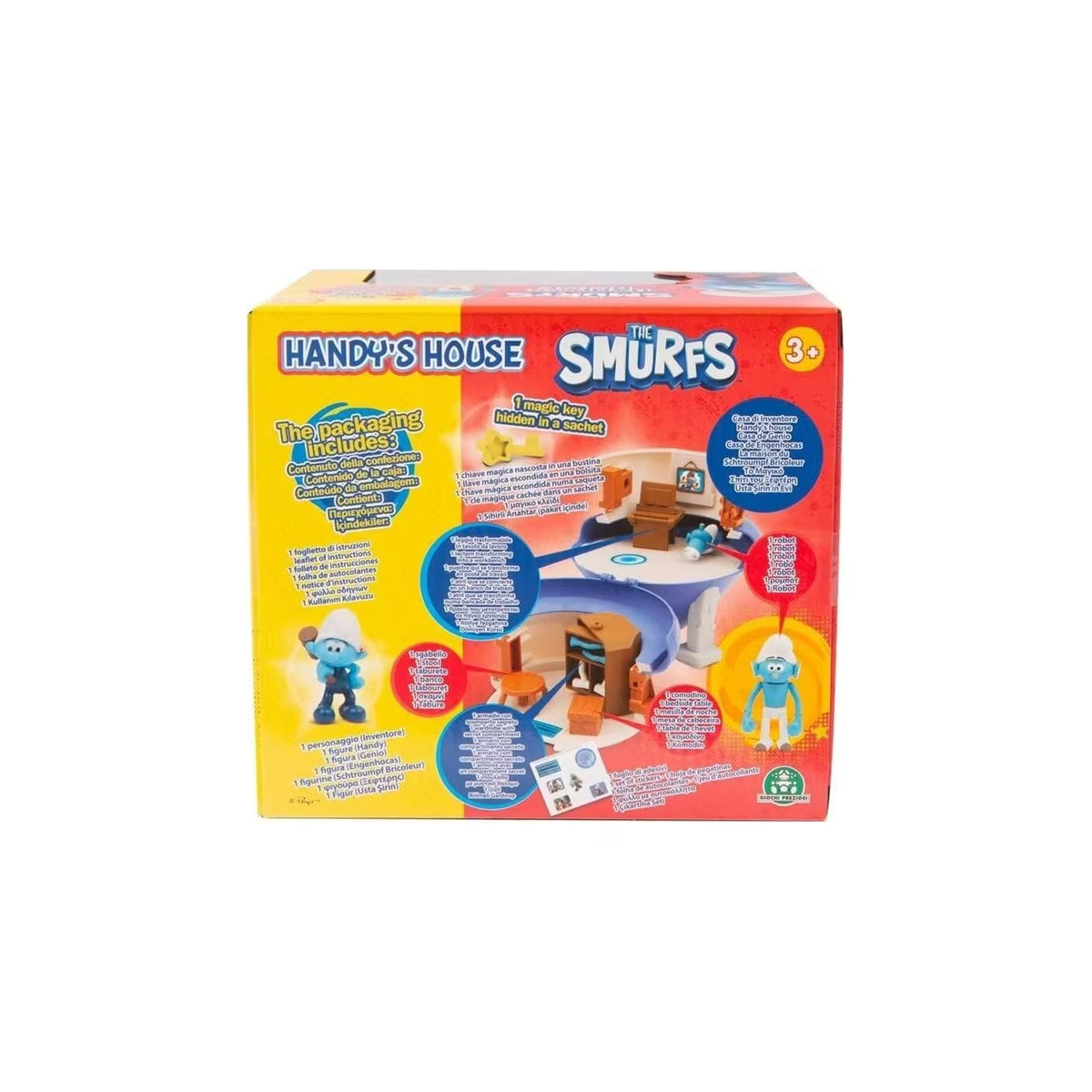The Smurfs Smurfs Magic House Mushroom with Figure and Magic Key - Jokey's House (PUF20000)