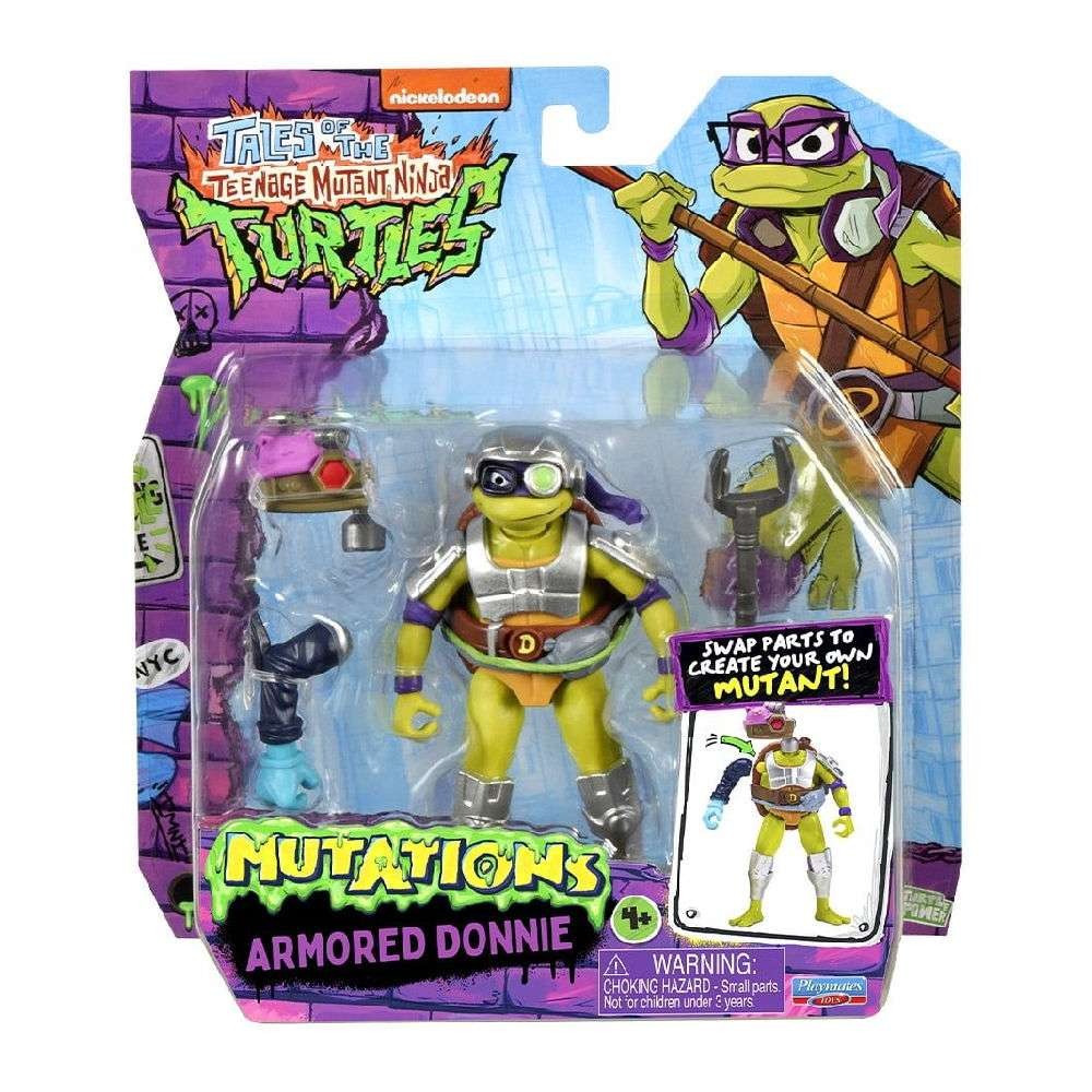 TMNT Tales of The Teenage Mutant Ninja Turtles Φιγούρα Δράσης Mutations Mix 'N Match Armored Donnie (T0201A00) - Fun Planet