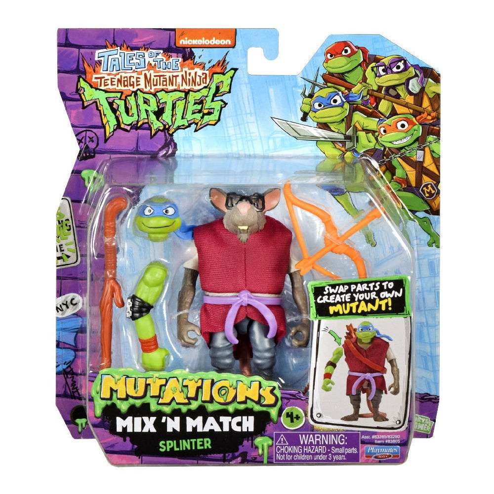 TMNT Tales of The Teenage Mutant Ninja Turtles Φιγούρα Δράσης Mutations Mix 'N Match Splinter (T0201A00) - Fun Planet