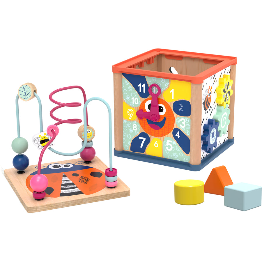 Top Bright Ξύλινος Κύβος Δραστηριοτήτων Garden 5 in 1 (121093) - Fun Planet
