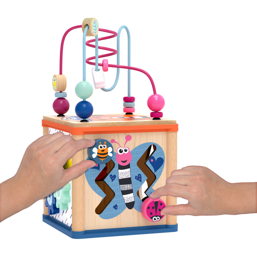 Top Bright Ξύλινος Κύβος Δραστηριοτήτων Garden 5 in 1 (121093) - Fun Planet