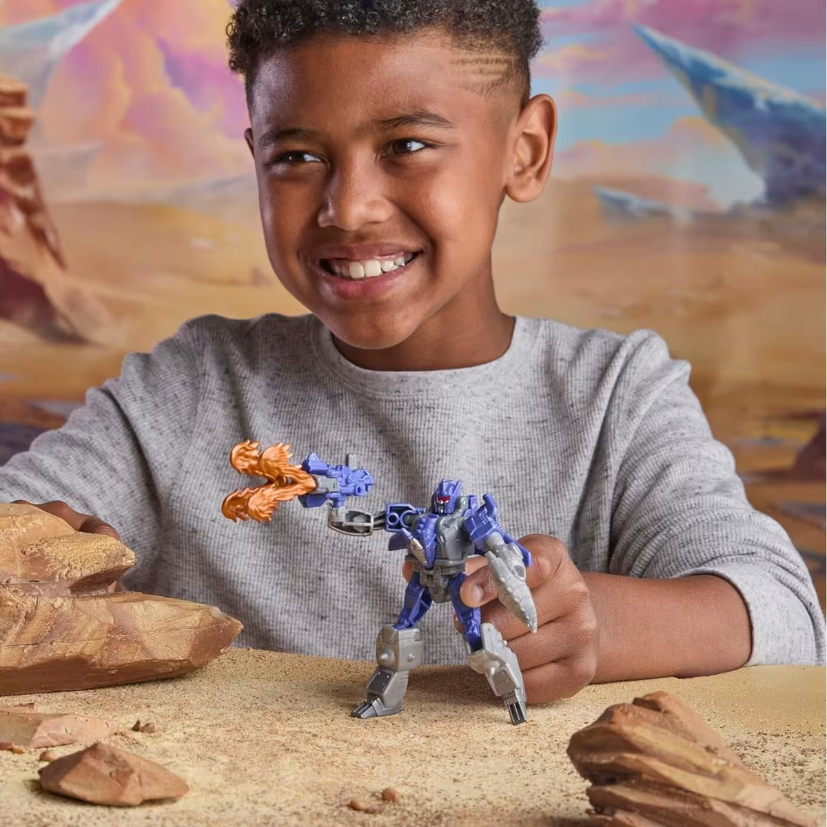 Transformers Earthspark Optimus Prime Battle Trailer Playset (G0750)