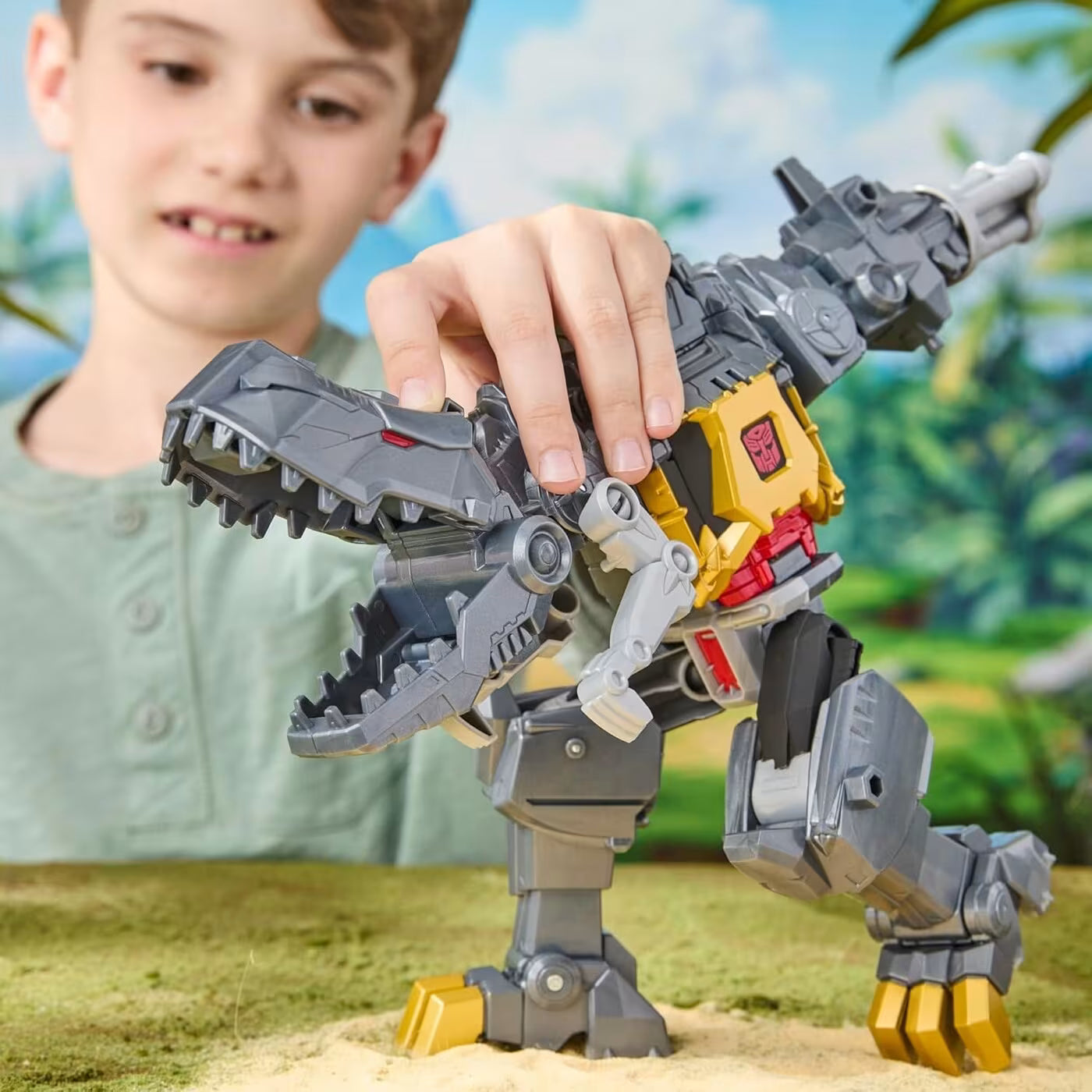 Transformers Cyberworld Grimlock Chomp And Battle Φιγούρα Δράσης (G0748) - Fun Planet