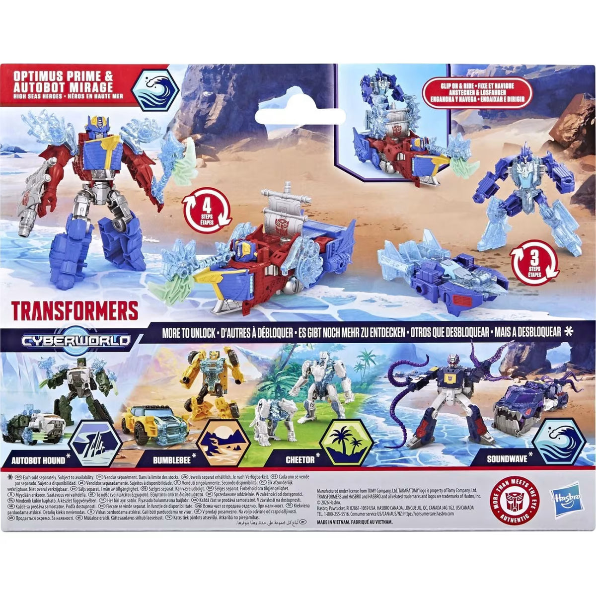 Transformers Evergreen Cyberworld Optimus Prime & Mirage (G3181)