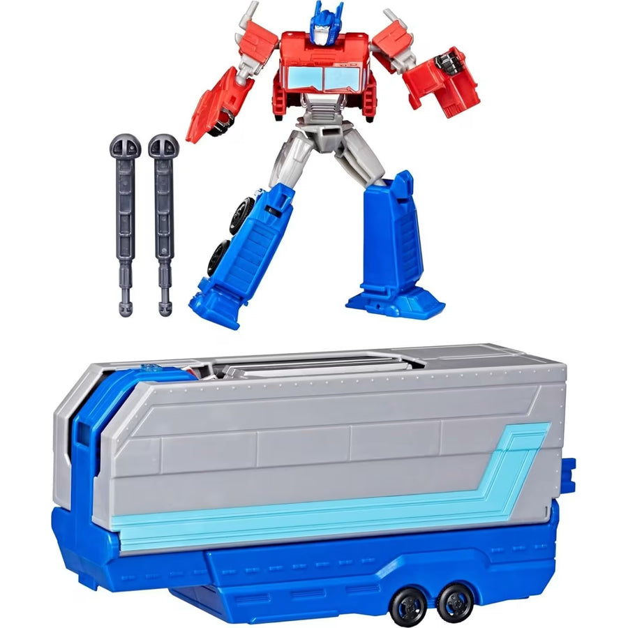 Transformers Earthspark Optimus Prime Battle Trailer Playset (G0750) - Fun Planet