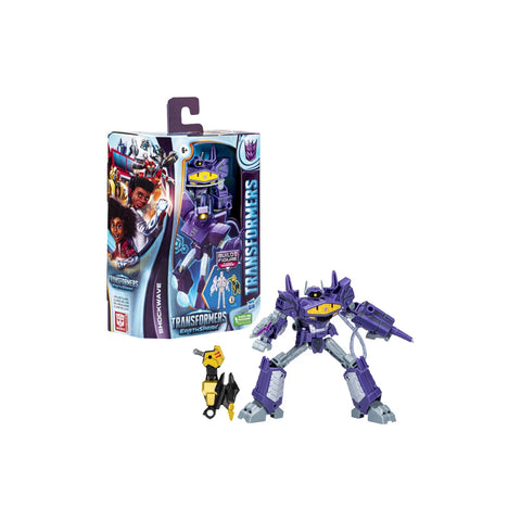 Transformers: Earthspark - Shockwave Deluxe Class Action Figure (F6736)