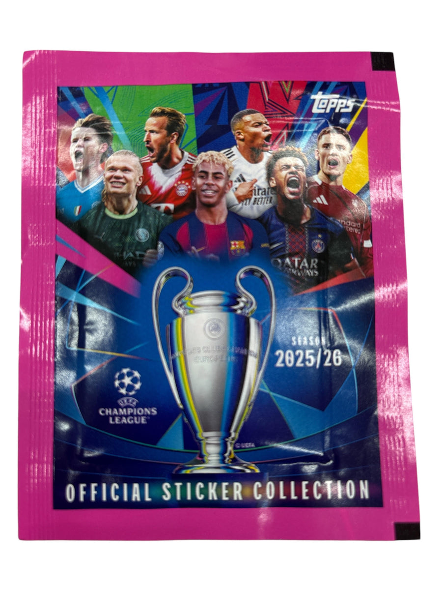 Champions League 2025/2026 Topps Αυτοκόλλητα Φακελάκι Με 6 Αυτοκόλλητα (CS25-S1030.T01)