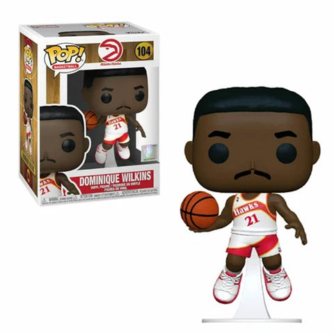 Funko Pop! Basketball: NBA Legends - Dominique Wilkins Hawks Home #104 Vinyl Figure (55217)