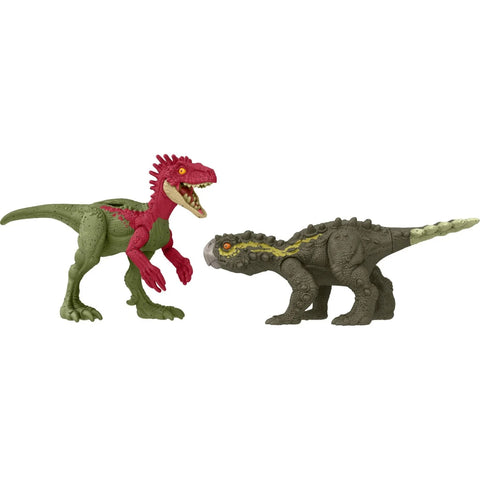 Jurassic World Νέες Βασικές Φιγούρες Δεινοσαύρων Danger Pack Eoraptor vs. Stegouros (HTK47) - Fun Planet