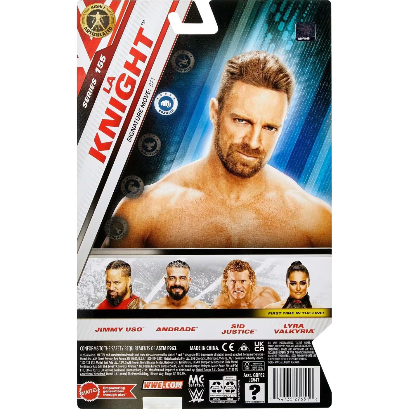 WWE Φιγούρα 17εκ Main Event Series 155 LA Knight (JCV47)