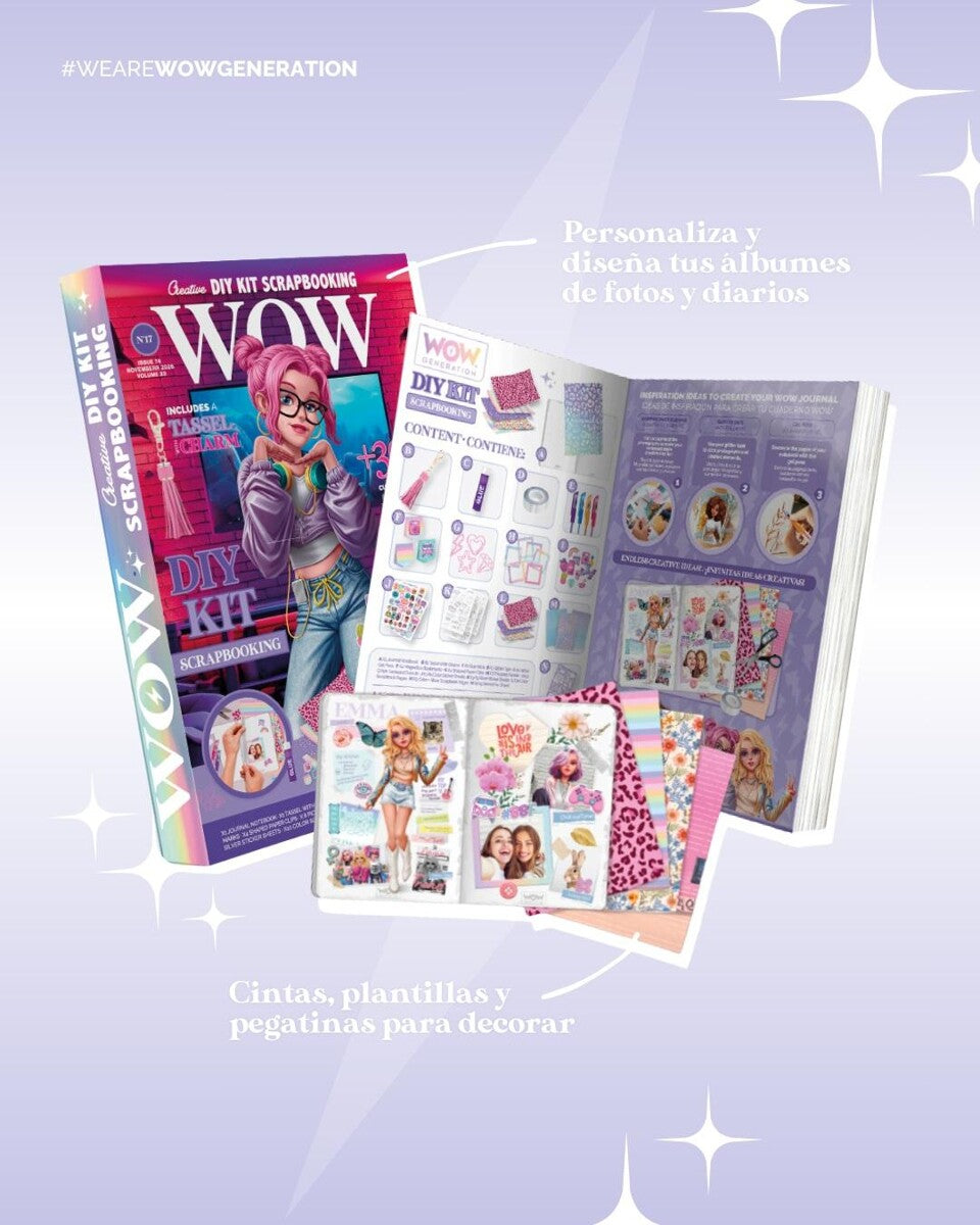 WOW Generation Creative DIY Scrapbooking Kit Κατασκευή Λευκώματος (WOW00126) - Fun Planet