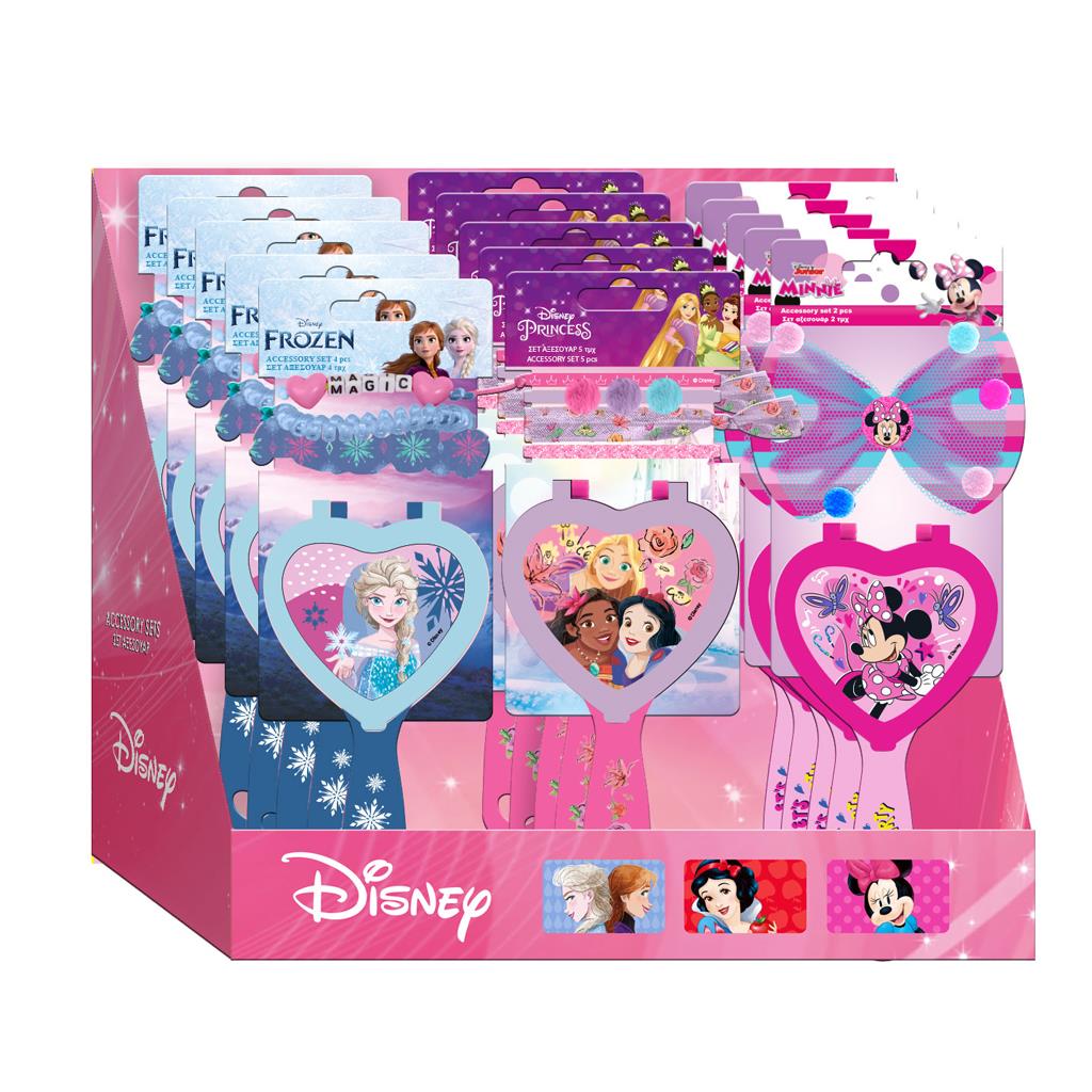 Disney Princess Βούρτσα με Καθρέφτη και Αξεσουάρ Μαλλιών (563145) - Fun Planet