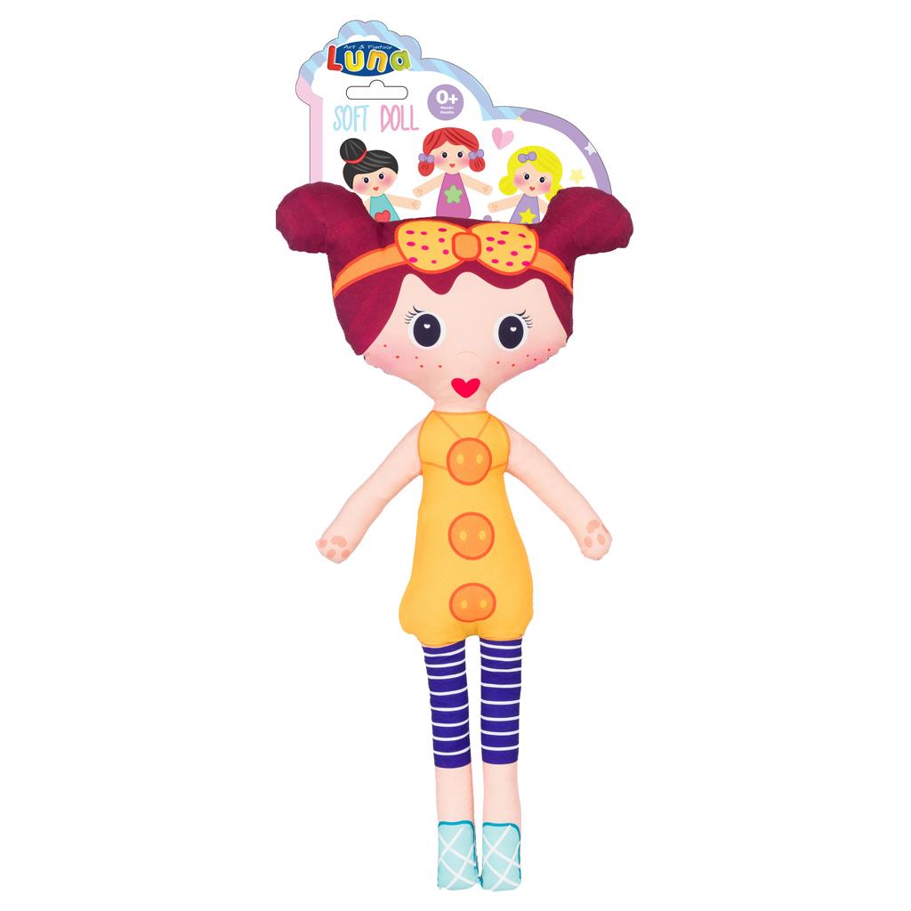 Κούκλα Υφασμάτινη 50εκ σε 5 σχέδια Luna Toys (622168) - Fun Planet