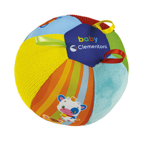 Baby Clementoni Βρεφικό Παιχνίδι Μουσική Μπάλα Με Ζωάκια (1000-17464) - Fun Planet
