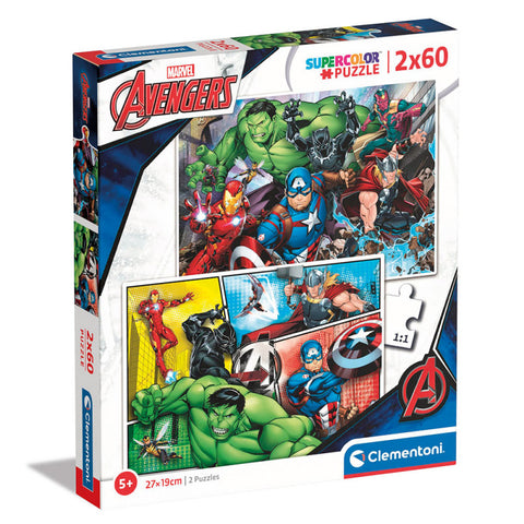 Clementoni Παζλ 2X60 Special Color The Avengers (1200-21605) - Fun Planet