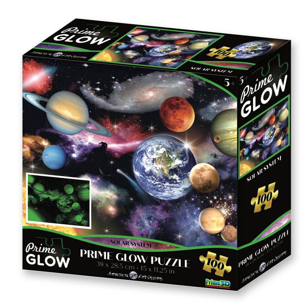 Glow Παζλ 100 Solar System (12513) - Fun Planet