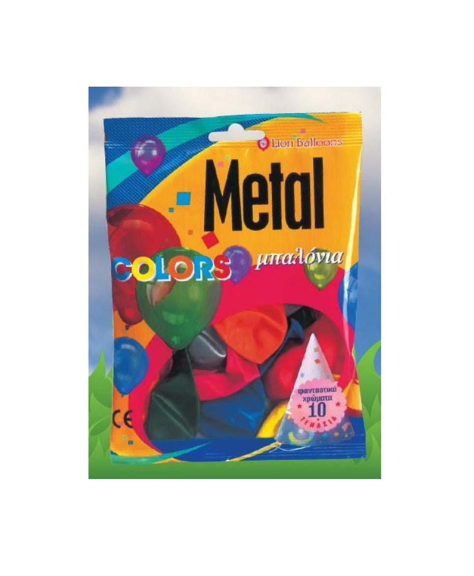 Μπαλόνια Metal R73 10 τεμάχια (165073) - Fun Planet