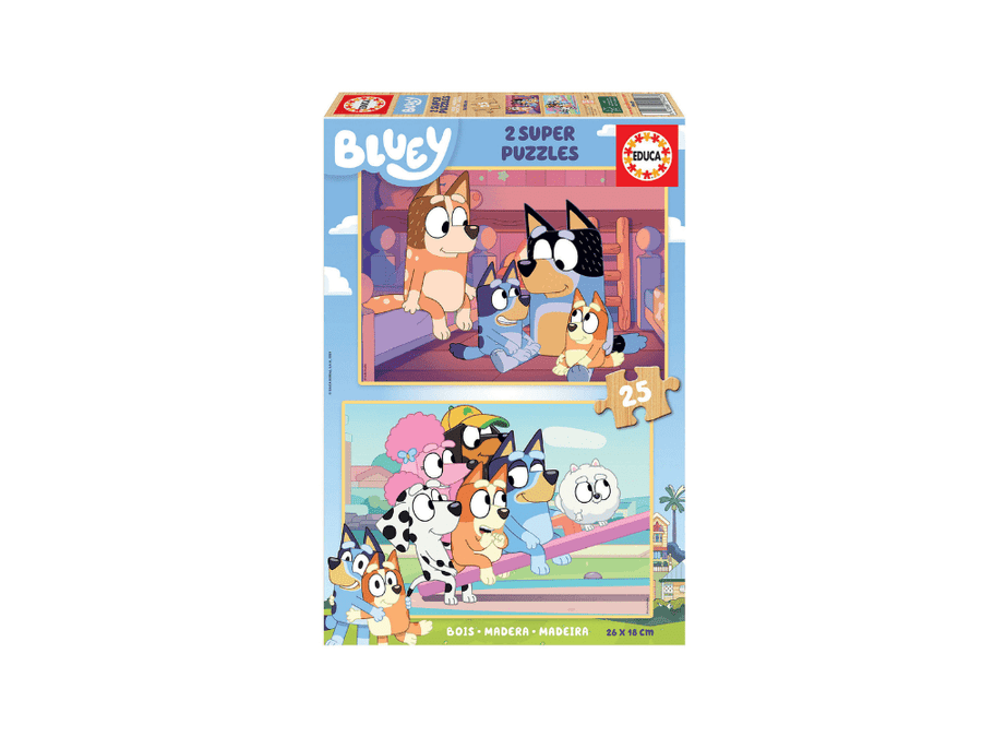 Educa Παζλ Ξύλινο 2x25 Bluey (19407) - Fun Planet