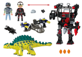 Playmobil Dino Rise Αγκυλόσαυρος με μαχητή εναντίον ρομπότ (70626) - Fun Planet