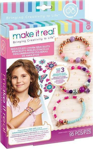 Make it Real - Bedazzled! Charm Bracelets - Blooming Creativity (1202) - Fun Planet