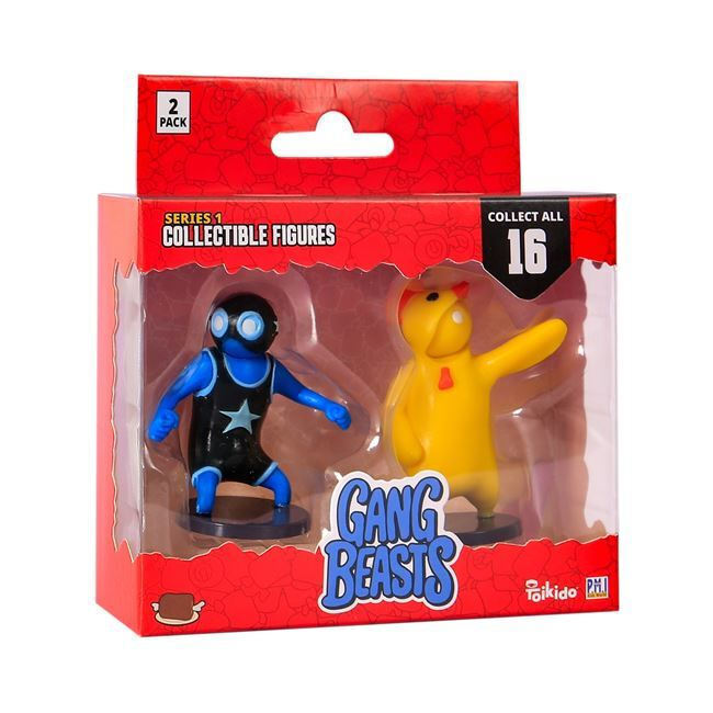Gang Beasts Collectible Figures - 2 Pack S1 (GB2015) - Fun Planet
